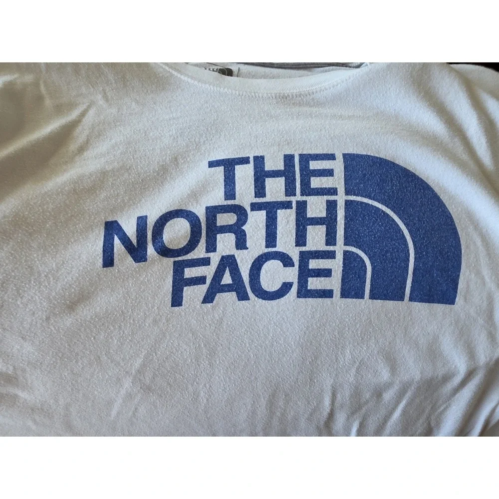 The North Face T-Shirt Men M White Crew Neck Cotton Tee Casual Athleisure